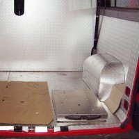 Innenausstattung aus Aluminium für Feuerwehrfahrzeug